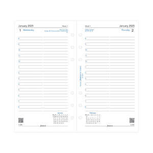 Filofax One Day on a Page Diary with Appointments Personal 2025 English